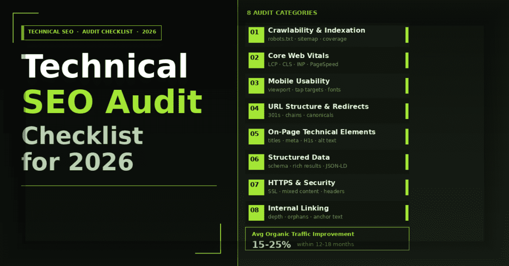 Technical SEO Audit Checklist For 2026: What To Check And How To Fix It