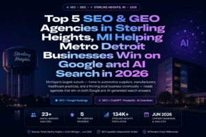 Top 5 SEO & GEO Agencies in Sterling Heights