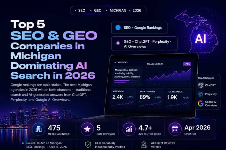 Top 5 SEO & GEO Companies in Michigan