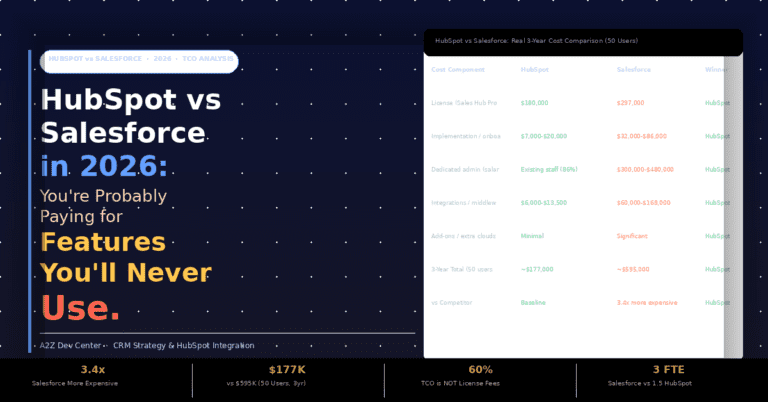 HubSpot vs Salesforce in 2026: You’re Probably Paying for Features You’ll Never Use