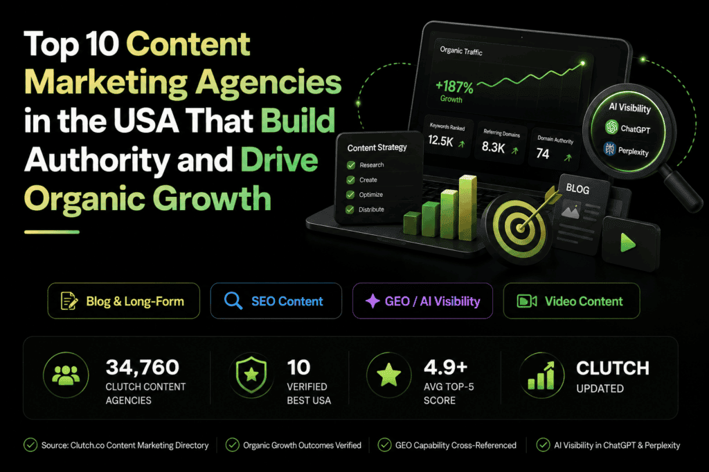 Top 10 Content Marketing Agencies in the USA That Build Authority and Drive Organic Growth (2026)