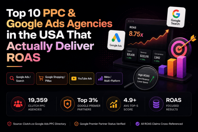 Top 10 PPC & Google Ads Agencies in the USA That Actually Deliver ROAS (2026)