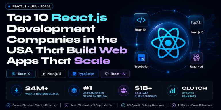 Top 10 React.js Development Companies in the USA That Build Web Apps That Scale (2026)