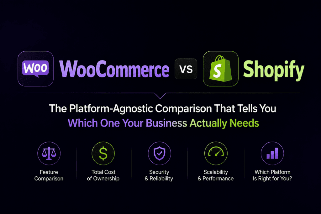 WooCommerce vs Shopify 2026: The Platform-Agnostic Comparison That Tells You Which One Your Business Actually Needs