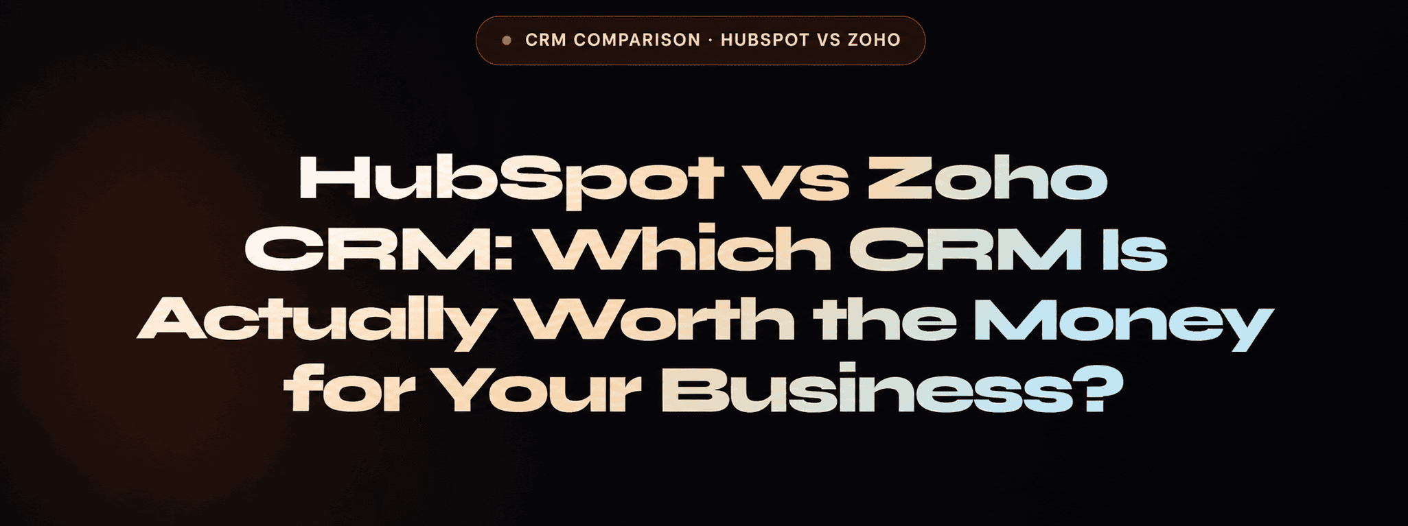 HubSpot vs Zoho CRM