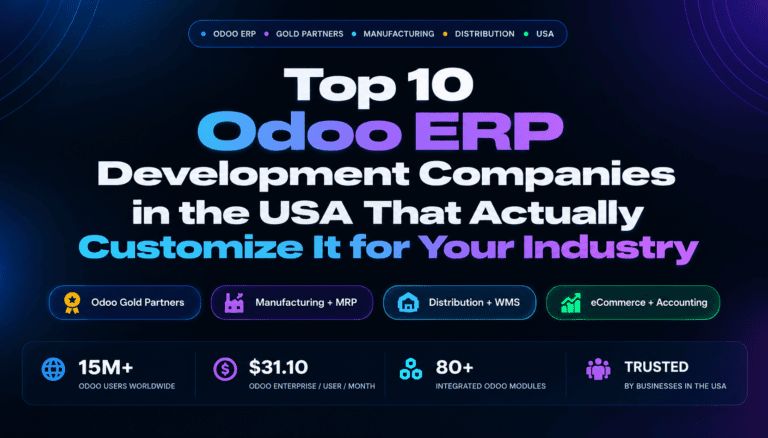Top 10 Odoo ERP Development Companies in the USA That Actually Customize It for Your Industry