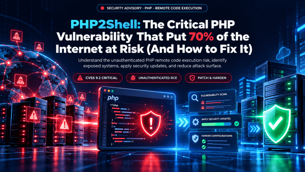 PHP2Shell: The Critical PHP Vulnerability That Put 70% of the Internet at Risk (And How to Fix It)