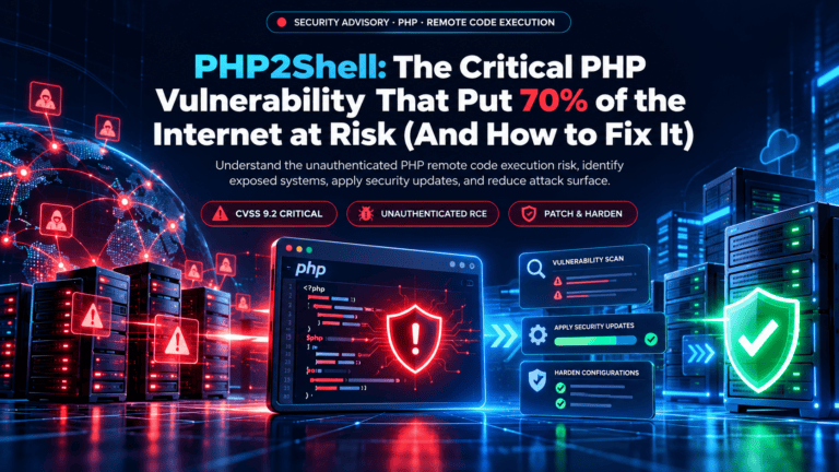 PHP2Shell: The Critical PHP Vulnerability That Put 70% of the Internet at Risk (And How to Fix It)